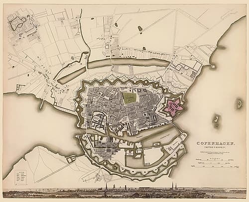 Scandinavia Copenhagen Denmark - Chapman 1856 Vintage Print