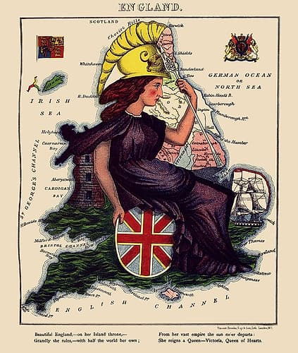 Great Britain England - Lancaster 1869 Art Print