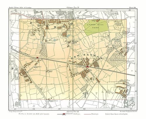 New Eltham London England - Philip 1904 Vintage Print
