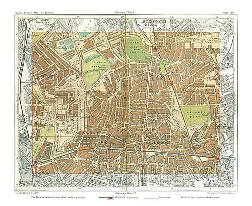 Hackney London England - Philip 1904 Victorian Print