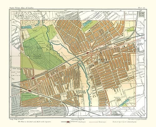 Great Ilford London England - Philip 1904 Vintage Print