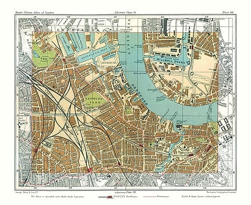 Deptford London England - Philip 1904 Vintage Print