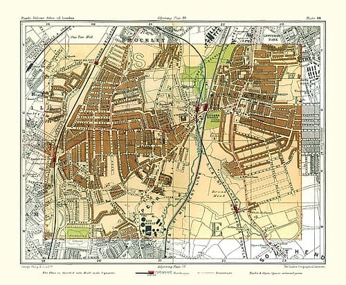 Catford London England - Philip 1904 Victorian Print