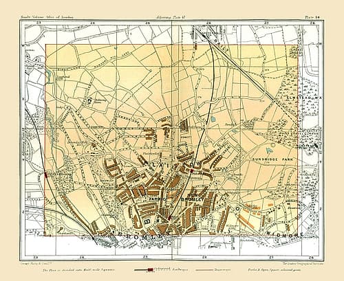 Bromley London England - Philip 1904 Victorian Print
