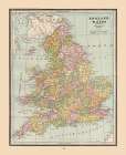 England Wales - Cram 1888 Art Print