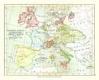 Western Europe 1713 - Gardiner 1902 Art Print