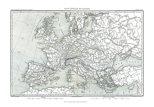 Europe - Thiers 1866 Art Print