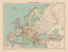 Political Europe - Schrader 1908 Art Print