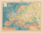 Hypsometric Europe - Schrader 1908 Art Print