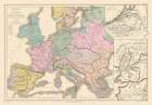 Europe 1715 - Drioux 1882 Art Print