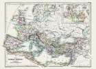 Roman Empire 350 AD - Poole 1902 Art Print