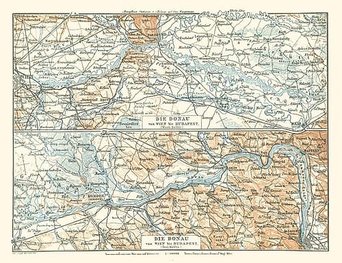 Europe Danube River Vienna to Budapest Art Print