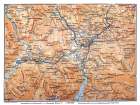 Europe Mountains Germany Austria - Baedeker 1914 Art Print