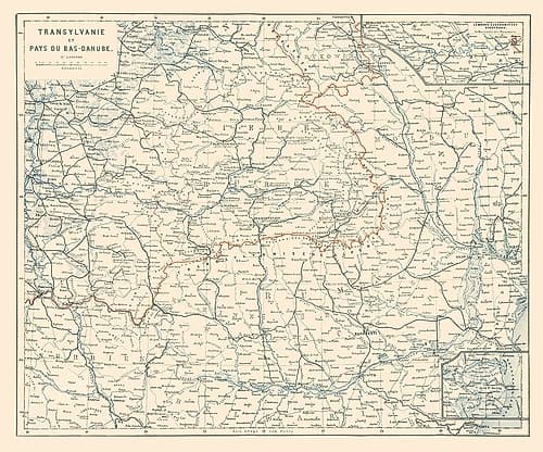 Eastern Europe - Baedeker 1896 Art Print