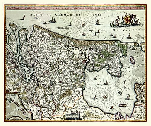 Europe Netherlands - Visscher Art Print