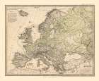 Europe - Santini 1794 Art Print