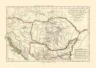 Illyricum Pannonia Moesia Dacia Provinces - Santini 1794 Vintage Print