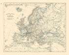Europe Political Boundaries - Santini 1794 Art Print