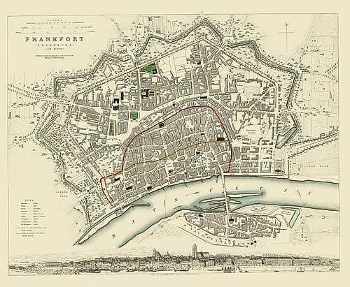 Frankfurt Germany - Chapman 1837 Art Print
