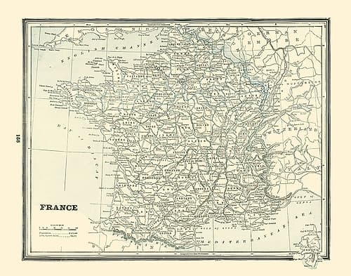 France - Rathbun 1893 Art Print