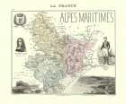 Alpes Maritimes Region France - Migeon 1869 Art Print