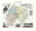 Cantal Region France - Migeon 1869 Art Print
