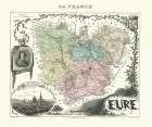 Eure Region France - Migeon 1869 Art Print