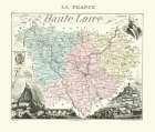 Haute Loire Region France - Migeon 1869 Art Print