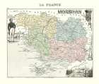 Morbihan Region France - Migeon 1869 Art Print