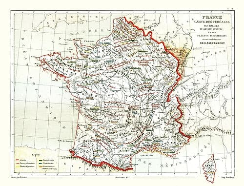 Agriculture Industry France - Cortambert 1880 Art Print