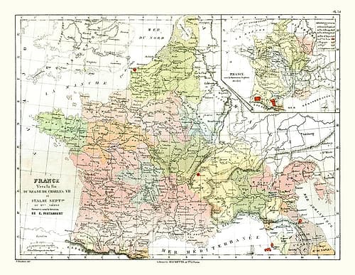 Charles VII France - Cortambert 1880 Art Print