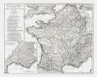 Ancient France - DAnville 1799 Art Print
