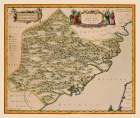Fujian Province China - Blaeu 1655 Art Print