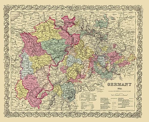 Germany 2 - Colton 1855 Art Print