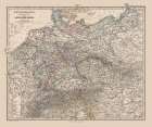 Overview Germany - Stieler 1885 Art Print