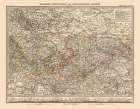 Europe Saxony Thuringia Germany - Stieler 1885 Art Print