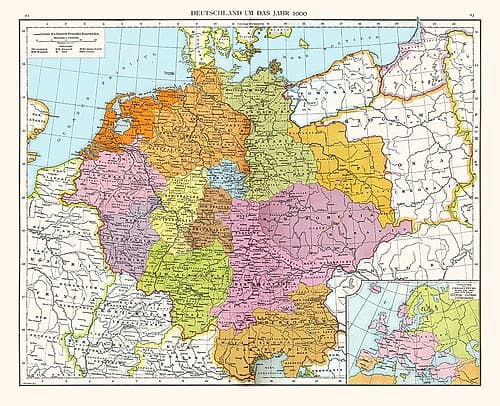 Germany 1000 - Droysen 1886 Art Print