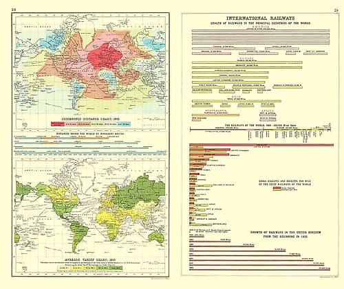 Global Isochronic Distance Tariff Railways Art Print
