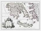 Ancient South Greece - De Lisle 1731 Art Print