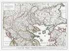 North East Greece - De Lisle 1731 Art Print
