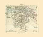 Greece - Perthes 1896 Art Print