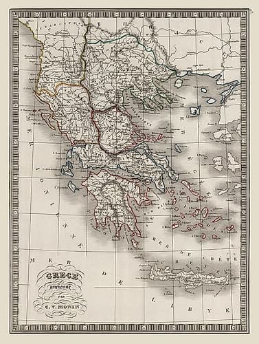 Ancient Greece - Monin 1839 Classical Print