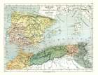 Iberian Peninsula Spain Africa - Cortambert 1880 Art Print