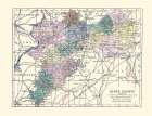 Kings County Ireland - Bartholomew 1882 Art Print