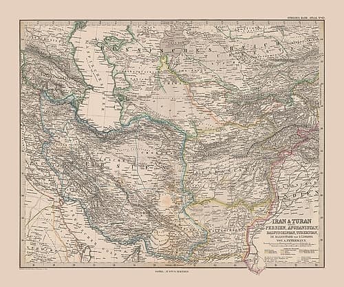 Middle East Iran Afghanistan Pakistan Art Print