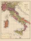 Italy - Bartholomew 1890 Art Print