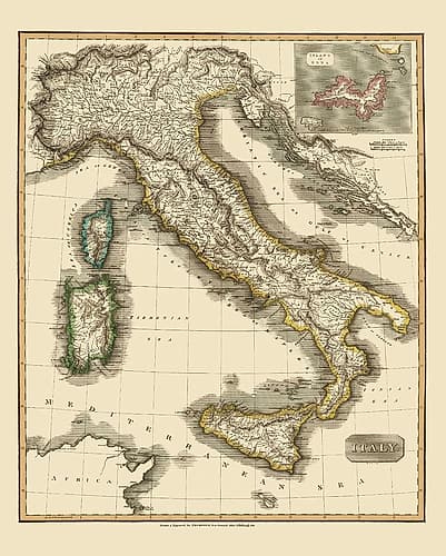 Italy - Thomson 1814 Art Print