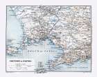 Naples Italy - Baedeker 1880 Art Print