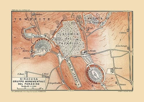 Syracuse Archiological Site Paradiso Italy Classical Print