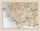 Mazzara Region Sicily Italy - Baedeker 1880 Art Print